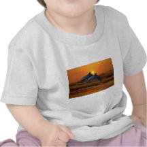 Delfiner på solnedgången t shirt