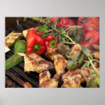 Deliciuos bbq affisch