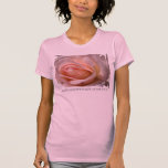 Delikat rosa rosknoppCami utslagsplats T Shirts