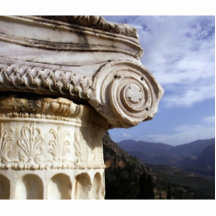 Delphi tempel photo sculptures