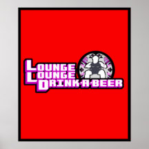 Deluxe vardagsrumvardagsrumdrink en öl posters