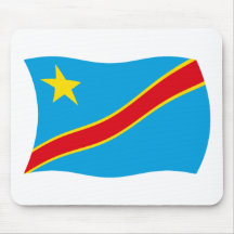 Democratic Republic of the Congo flagga Mousepad Mus Mattor