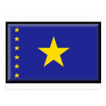 Democratic Republic of the Congo flagga Vykort