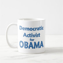 Demokratisk aktivist för Obama Kaffe Muggar