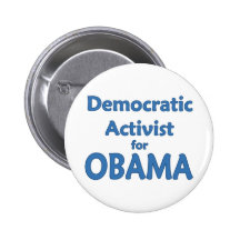 Demokratisk aktivist för Obama Pins