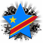 Demokratisk Republic of the Congo stjärna Photo Cutout