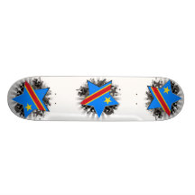 Demokratisk Republic of the Congo stjärna Skate Board