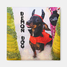 demonhund - Satan Claus! Kylskåpsnagnet