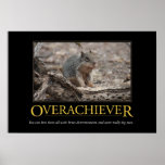 Demotivational affisch: Overachiever