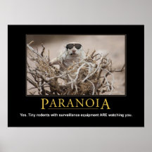 Demotivational affisch: Paranoia