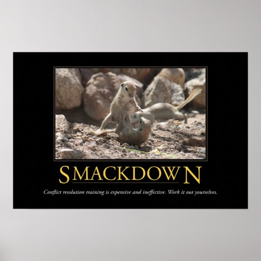 Demotivational affisch: Smackdown