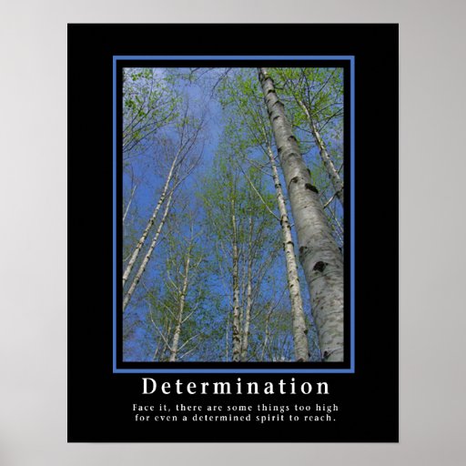 Demotivational poster… beslutsamhet print