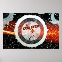 Den abstrakt Dubstep högtalaren strömmer Print