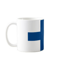 Den abstrakt finskan sjunker rånar kaffe mugg