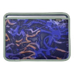 Den abstrakt konstorangen skvalpar MacBook sleeves