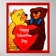 DEN ÄLSKA affischen för VALENTINNALLEBJÖRNAR