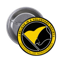 Den AnCap flagga knäppas Nål
