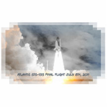 Den Atlantis rymdfärjan STS-135 varar flyg Photo Cutouts