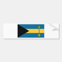 Den Bahamas premiärministerflagga Bildekal