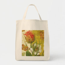 Den bäst röda blommar värderar toto hänger lös tote bags