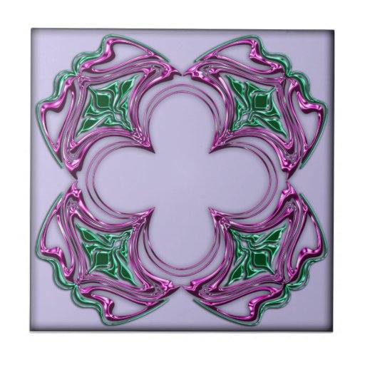 Den bejeweled art nouveau kvadrerar 2 kakel