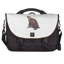 Den Bengal katten hänger lös med den presenterade  Bags För Laptop