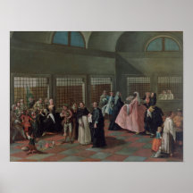 Den besöka parlouren i kloster print