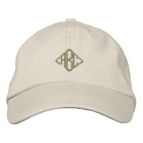 Den beställnings- broderade Monogrammed hatten utf