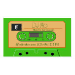 Den beställnings- Retro kassetten tejpar DJ-visitk