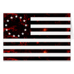Den Betsy Ross flagga som är brännhet fodrar konst Hälsnings Kort