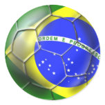 Den Brasilien Brasil fotbollbrasilianen 2014 sjunk klistermärken