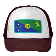 Den broderade Julönflagga verkställer hatten Mesh Kepsar