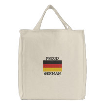 Den broderade stolt tysken hänger lös tygkasse