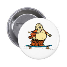 Den Buddha skater knäppas Pins