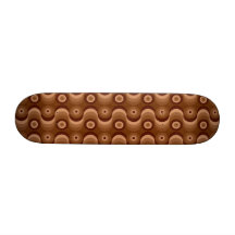 Den buktade sicksacken fodrar och cirklar skuggar  skate board deck