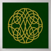 Den Celtic fnurran cirklar Print