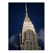 Den Chrysler byggnaden, New York City Vykort