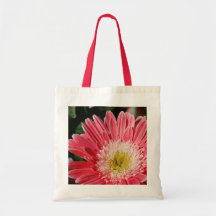 Den dammiga rosa Gerberatotot hänger lös Tote Bags