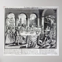 Den djävulska maskqueraden print