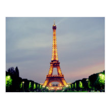 Den Eiffel tornvykortet