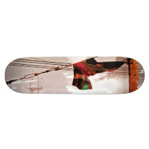 Den Electrik Flagg orangen/rött/grönt Anpassningsbara Skateboard