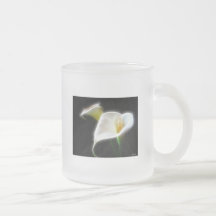 Den eleganta Callaliljan blommar moderna 16 Kaffe Muggar