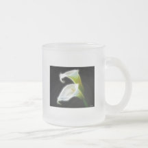 Den eleganta Callaliljan blommar moderna 8 Kaffe Koppar