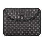 Den eleganta svartvita polkaen klämmer fast pricke sleeve för MacBook pro