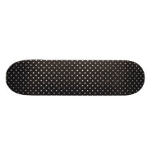 Den eleganta svartvita polkaen klämmer fast pricke skateboard deck