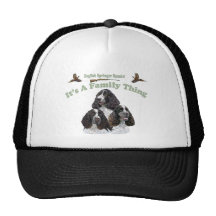 Den engelska springeren Spanie är det en familjsak Baseball Hat