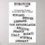 Den EuroTour 2004 AFFISCHEN
