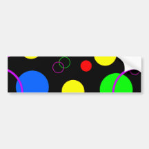 DEN FÄRGGLADA POLKADOTS-POLKA DOTS CIRKLAR ROLIG L BILDEKALER