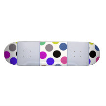 Den färgrika blått och bruntet pricker skate boards