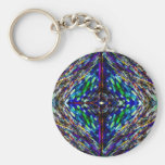 Den Feathery diamanten formar keychain Nyckelringar